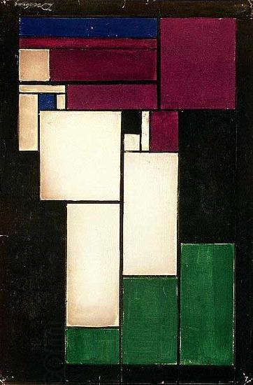 Theo van Doesburg Design for Stained-glass Composition Female Head. China oil painting art